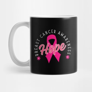 Pink Ribbon Hope Breast Cancer Awareness Mug